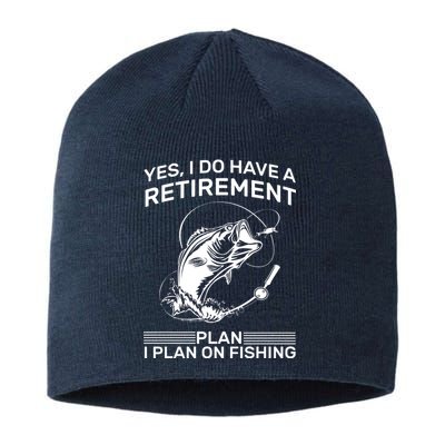 Retirement Plan Fishing Sustainable Beanie