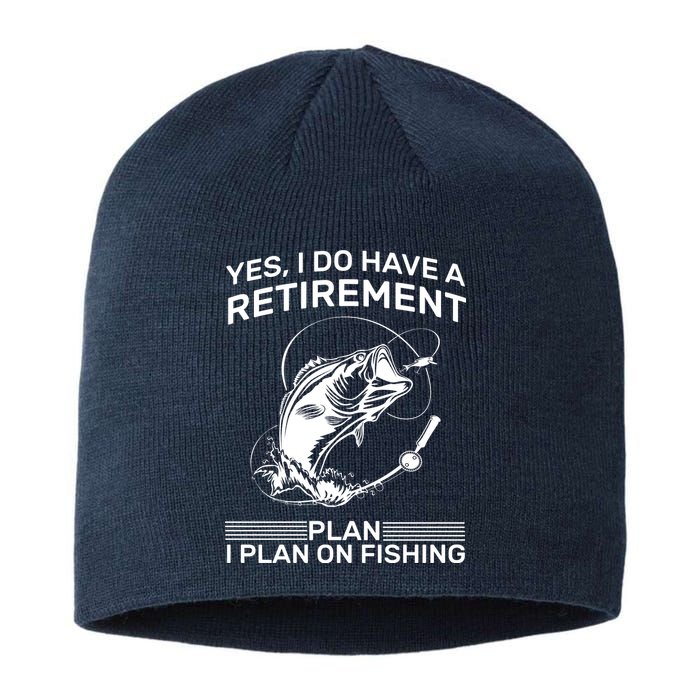 Retirement Plan Fishing Sustainable Beanie