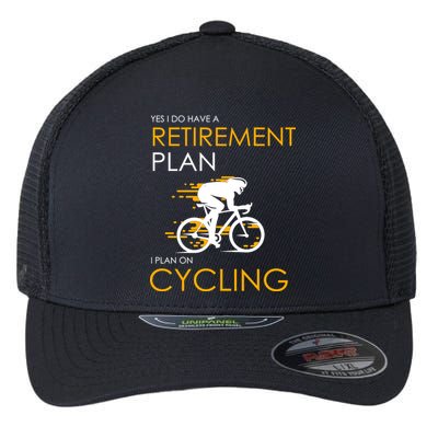 Retirement Plan On Cycling Flexfit Unipanel Trucker Cap