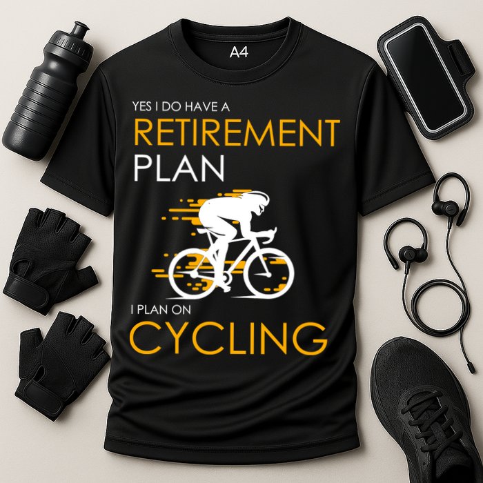 Retirement Plan On Cycling Cooling Performance Crew T-Shirt