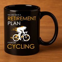 Retirement Plan On Cycling 11oz C Handle Ceramic Mug