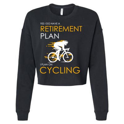 Retirement Plan On Cycling Cropped Pullover Crew