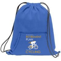 Retirement Plan On Cycling Sweatshirt Cinch Pack Bag