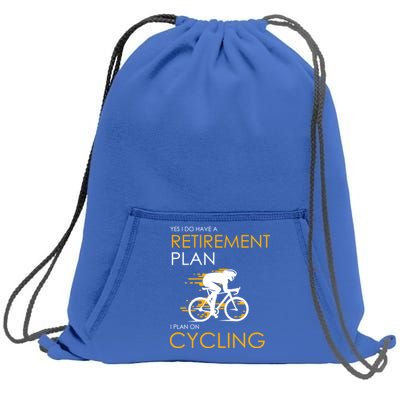 Retirement Plan On Cycling Sweatshirt Cinch Pack Bag