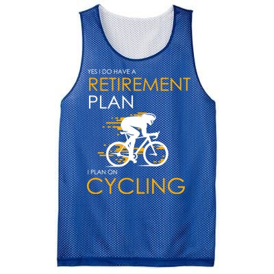 Retirement Plan On Cycling Mesh Reversible Basketball Jersey Tank