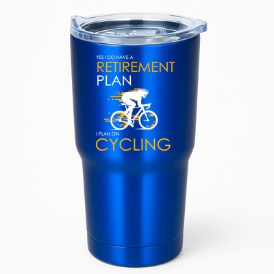 Retirement Plan On Cycling Tumbler