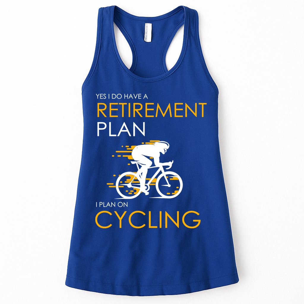 Retirement Plan On Cycling Womens Tank Top