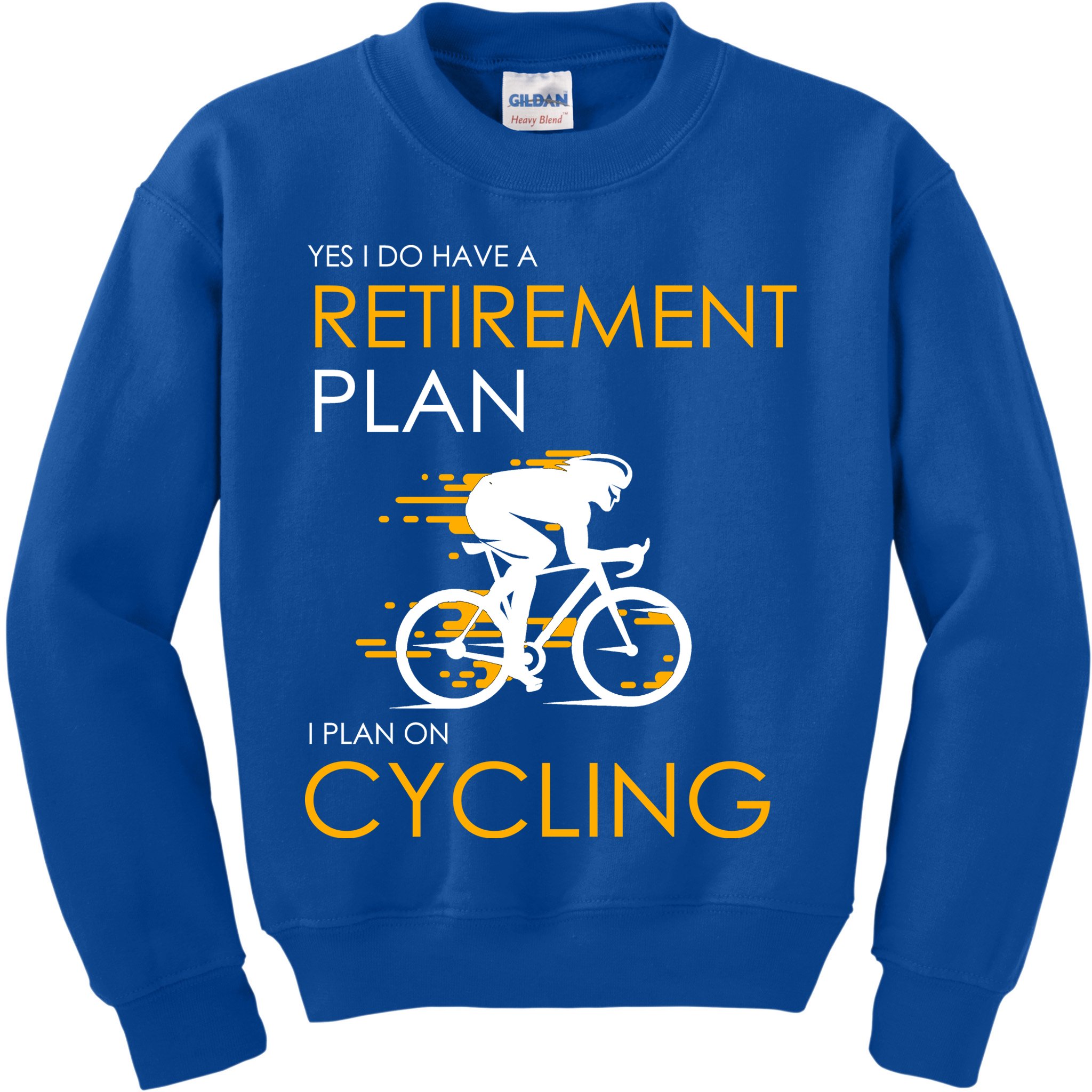 Retirement Plan On Cycling Kids Sweatshirt