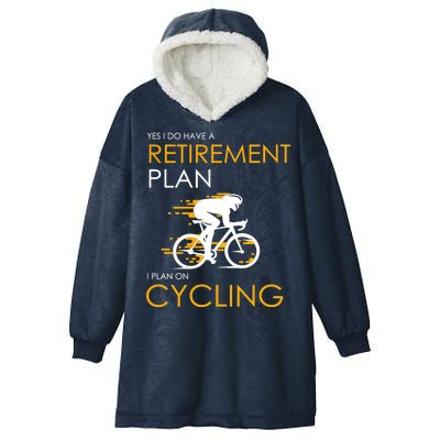 Retirement Plan On Cycling Hooded Wearable Blanket