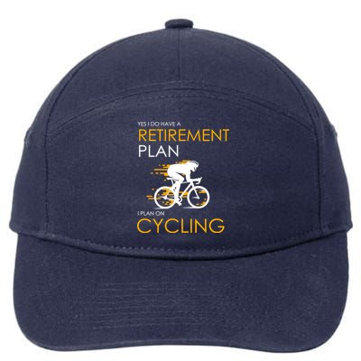 Retirement Plan On Cycling 7-Panel Snapback Hat