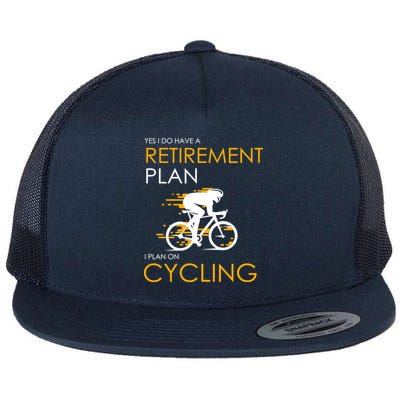 Retirement Plan On Cycling Flat Bill Trucker Hat