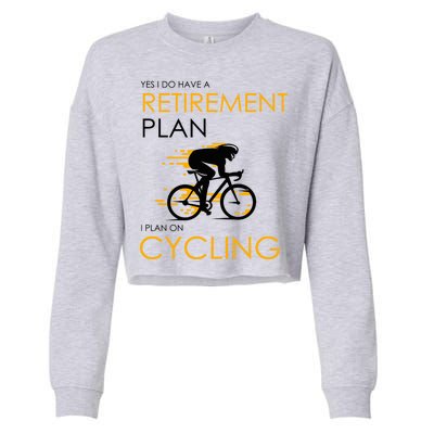 Retirement Plan On Cycling Cropped Pullover Crew