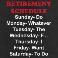 Retirement Schedule Cool Comfort Performance Bucket Hat