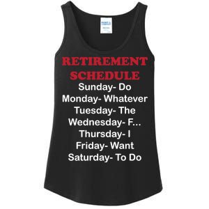 Retirement Schedule Ladies Essential Tank