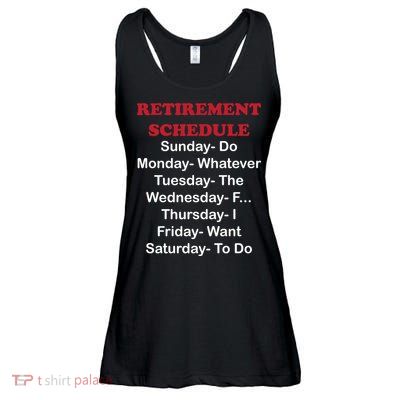 Retirement Schedule Ladies Essential Flowy Tank