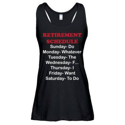 Retirement Schedule Ladies Essential Flowy Tank