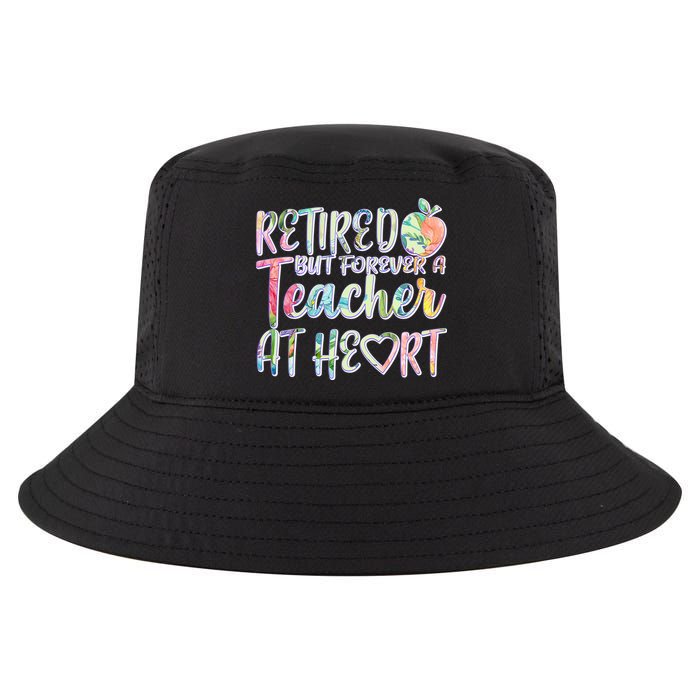 Retried But Forever A Teacher At Heart Cool Comfort Performance Bucket Hat