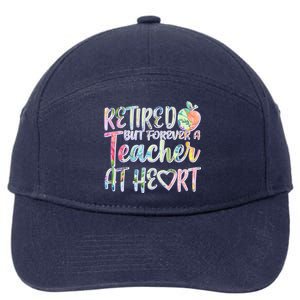 Retried But Forever A Teacher At Heart 7-Panel Snapback Hat