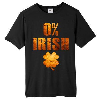 Retro 0% Irish Clover St Patrack's Day Tall Fusion ChromaSoft Performance T-Shirt