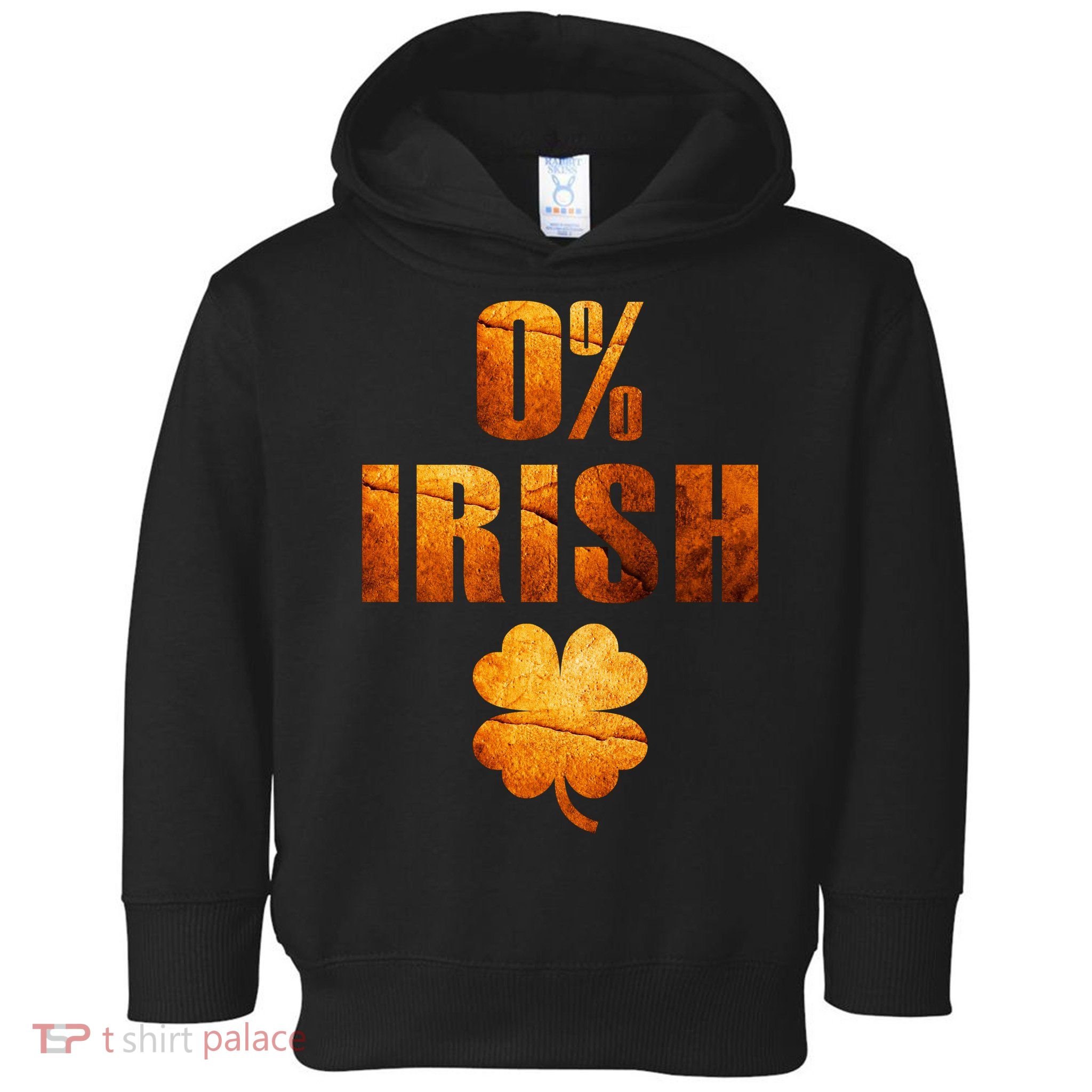Retro 0% Irish Clover St Patrack's Day Toddler Hoodie