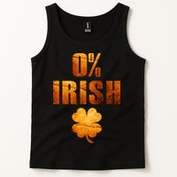 Retro 0% Irish Clover St Patrack's Day Tank Top