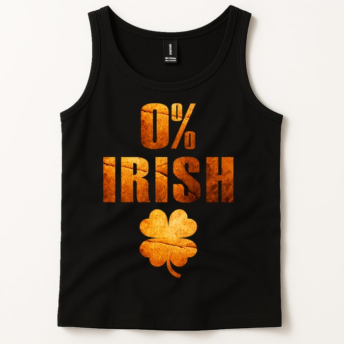 Retro 0% Irish Clover St Patrack's Day Tank Top