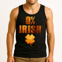 Retro 0% Irish Clover St Patrack's Day Tank Top