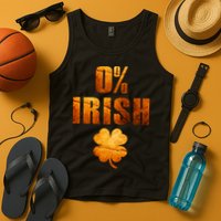 Retro 0% Irish Clover St Patrack's Day Tank Top