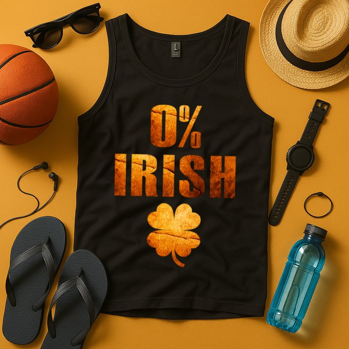 Retro 0% Irish Clover St Patrack's Day Tank Top