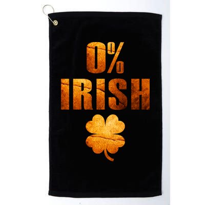 Retro 0% Irish Clover St Patrack's Day Golf Towel