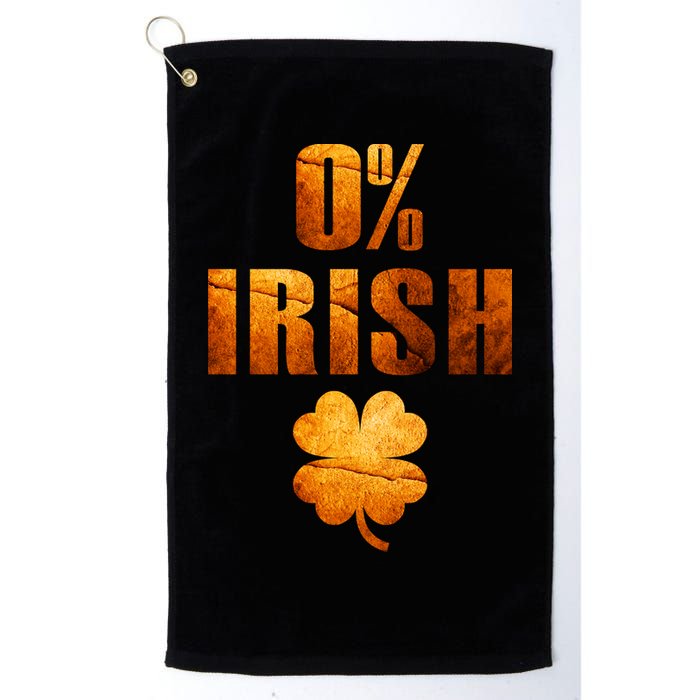 Retro 0% Irish Clover St Patrack's Day Golf Towel