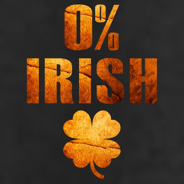 Retro 0% Irish Clover St Patrack's Day Golf Towel