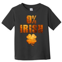 Retro 0% Irish Clover St Patrack's Day Toddler T-Shirt