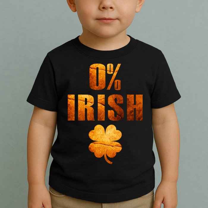 Retro 0% Irish Clover St Patrack's Day Toddler T-Shirt