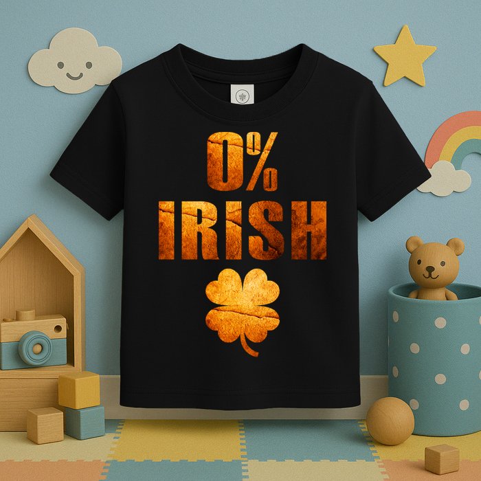 Retro 0% Irish Clover St Patrack's Day Toddler T-Shirt
