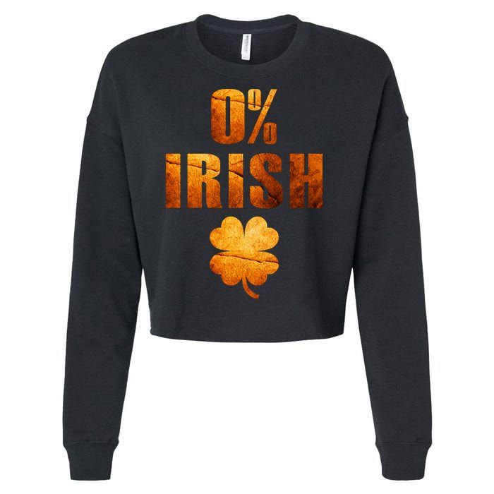 Retro 0% Irish Clover St Patrack's Day Cropped Pullover Crew