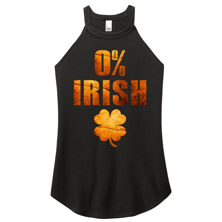 Retro 0% Irish Clover St Patrack's Day Women's Perfect Tri Rocker Tank