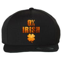 Retro 0% Irish Clover St Patrack's Day Wool Snapback Cap