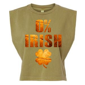 Retro 0% Irish Clover St Patrack's Day Garment-Dyed Women's Muscle Tee