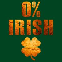 Retro 0% Irish Clover St Patrack's Day Button