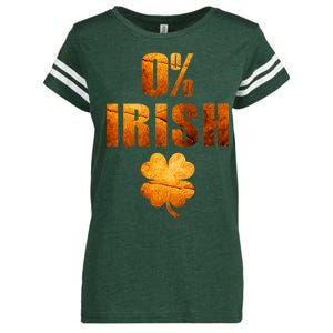 Retro 0% Irish Clover St Patrack's Day Enza Ladies Jersey Football T-Shirt