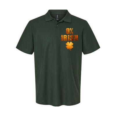 Retro 0% Irish Clover St Patrack's Day Softstyle Adult Sport Polo