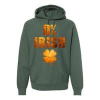 Retro 0% Irish Clover St Patrack's Day Premium Hoodie