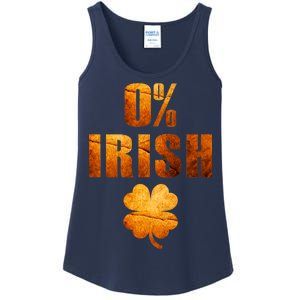 Retro 0% Irish Clover St Patrack's Day Ladies Essential Tank