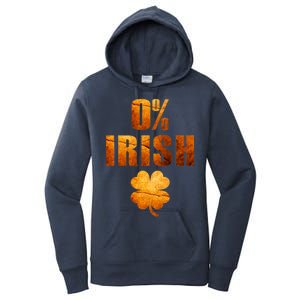 Retro 0% Irish Clover St Patrack's Day Women's Pullover Hoodie