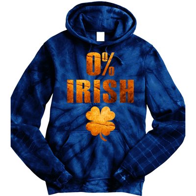 Retro 0% Irish Clover St Patrack's Day Tie Dye Hoodie