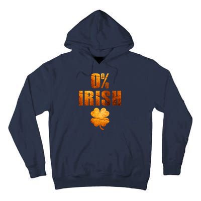 Retro 0% Irish Clover St Patrack's Day Tall Hoodie