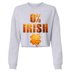 Retro 0% Irish Clover St Patrack's Day Cropped Pullover Crew