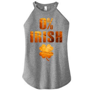 Retro 0% Irish Clover St Patrack's Day Women's Perfect Tri Rocker Tank