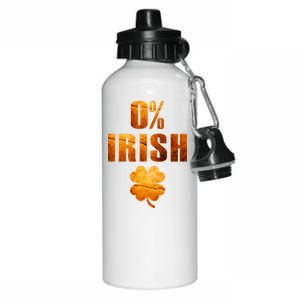 Retro 0% Irish Clover St Patrack's Day Aluminum Water Bottle